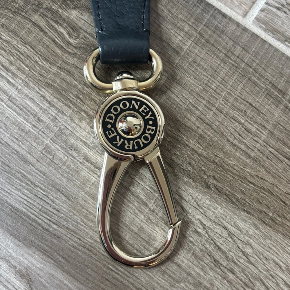 Dooney & Bourke NEW Dark Gray Logo Lock Shoulder Bag in perfect condition